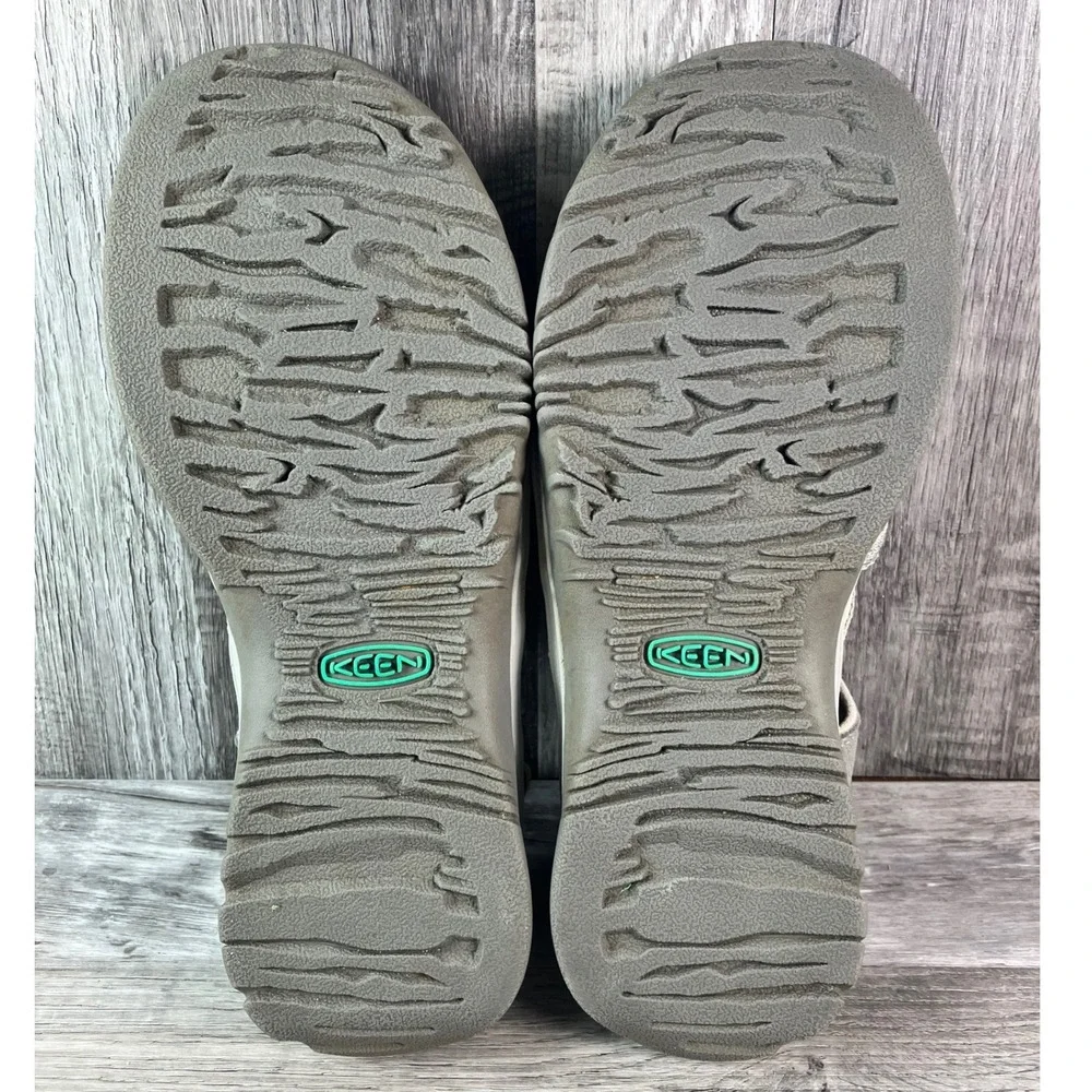Keen Whisper Womens Gray Teal Waterproof Hiking Sport Sandals 1022814 Size 8.5